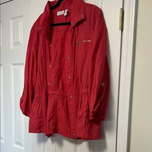 Chico's Coral Utility Jacket